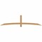 Ekena Millwork Bellingham Timber Gable Bracket, Western Red Cedar, 96"W x 24"H x 3 1/2"D x 3 1/2"F, 6/12 Pitch GBW096X24X0404BEL00SWR - alternate 1